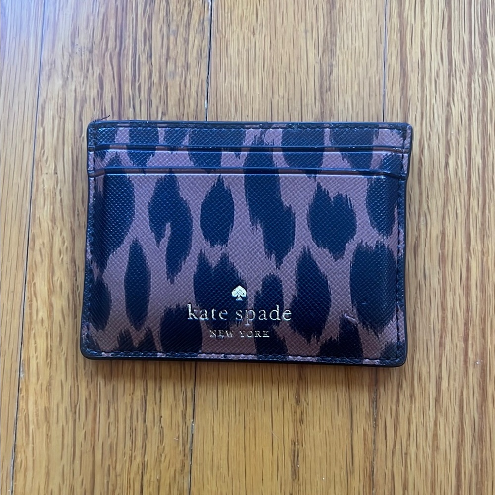 Kate Spade Leopard Print Card Holder